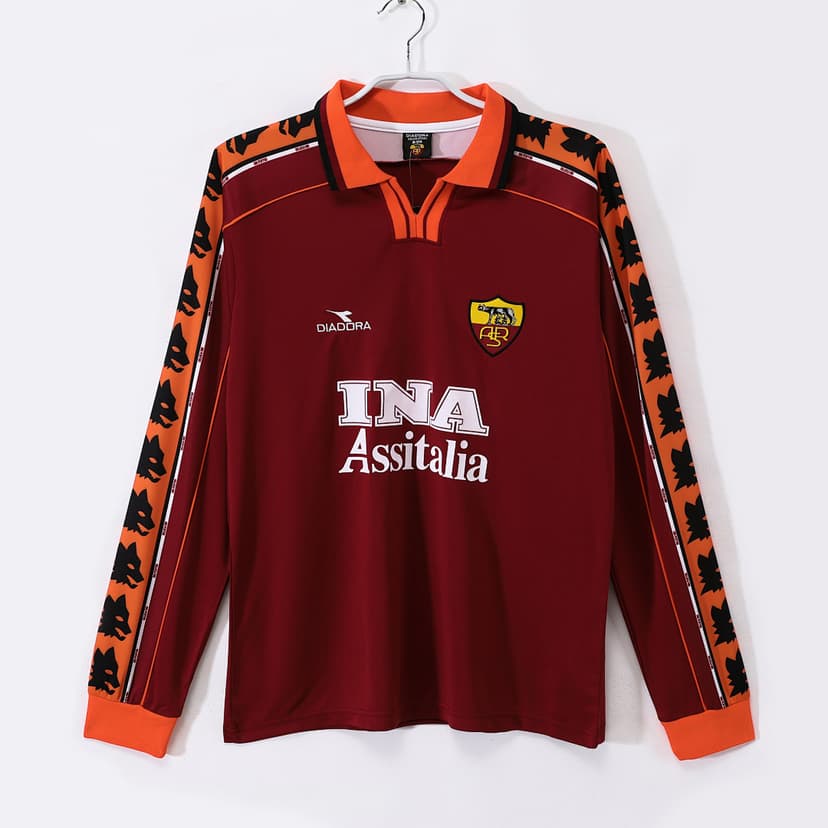 AS Roma Retro Shirt 1998/99 Long Sleeve — photo 1