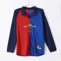 Barcelona Retro Shirt 1999/00 Home Long Sleeve — photo 1
