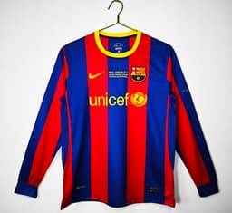 Barcelona Retro Shirt 2010/11 Home Long Sleeve — photo 1