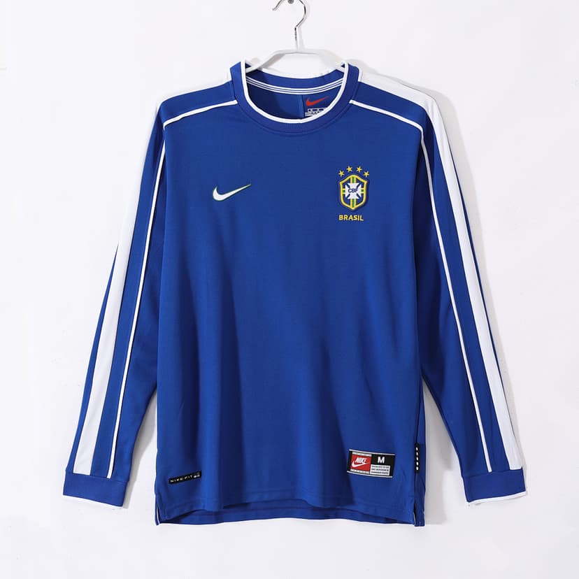 Brazil Retro Shirt 1998 Away Long Sleeve — photo 1