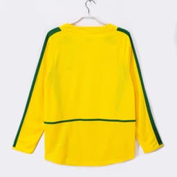 Brazil Retro Shirt 2002 Home Long Sleeve — photo 3