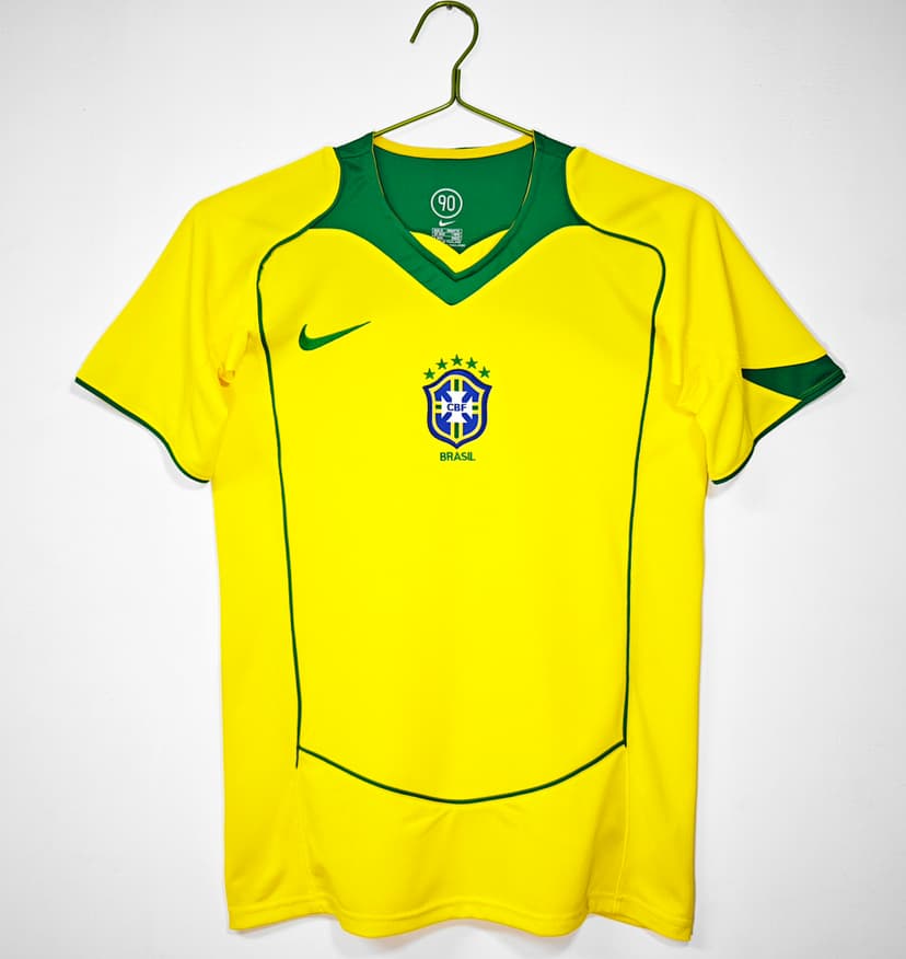 Brazil Retro Shirt 2004 Home — photo 1
