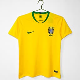 Brazil Retro Shirt 2018 Home — photo 1