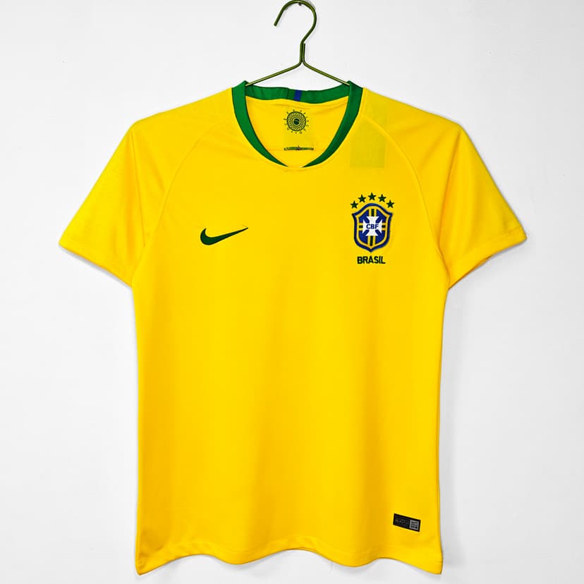 Brazil Retro Shirt 2018 Home — photo 1