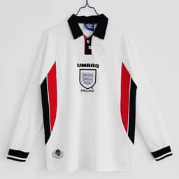 England Retro Shirt 1998 Home Long Sleeve — photo 1