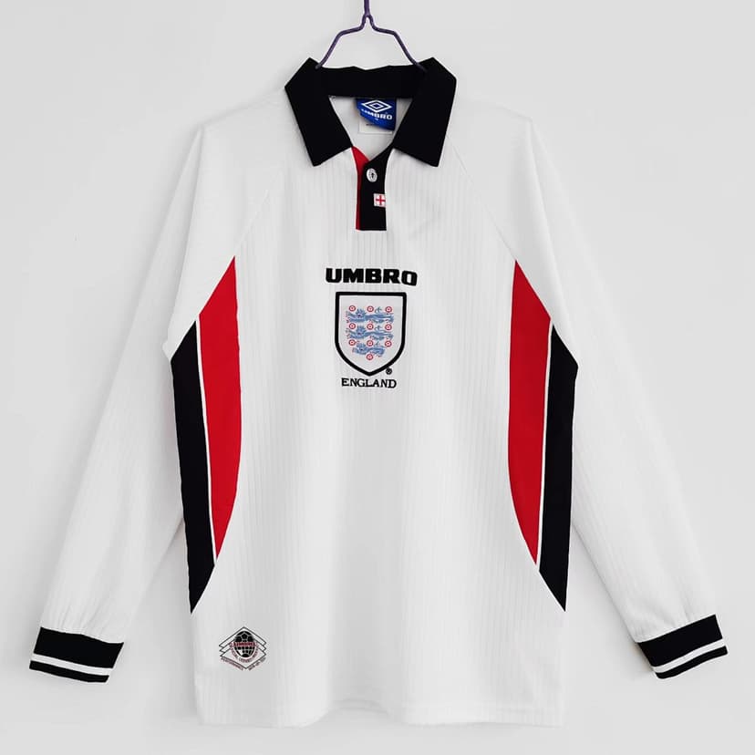 England Retro Shirt 1998 Home Long Sleeve — photo 1