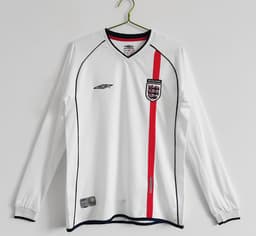 England Retro Shirt 2002 Home Long Sleeve — photo 1