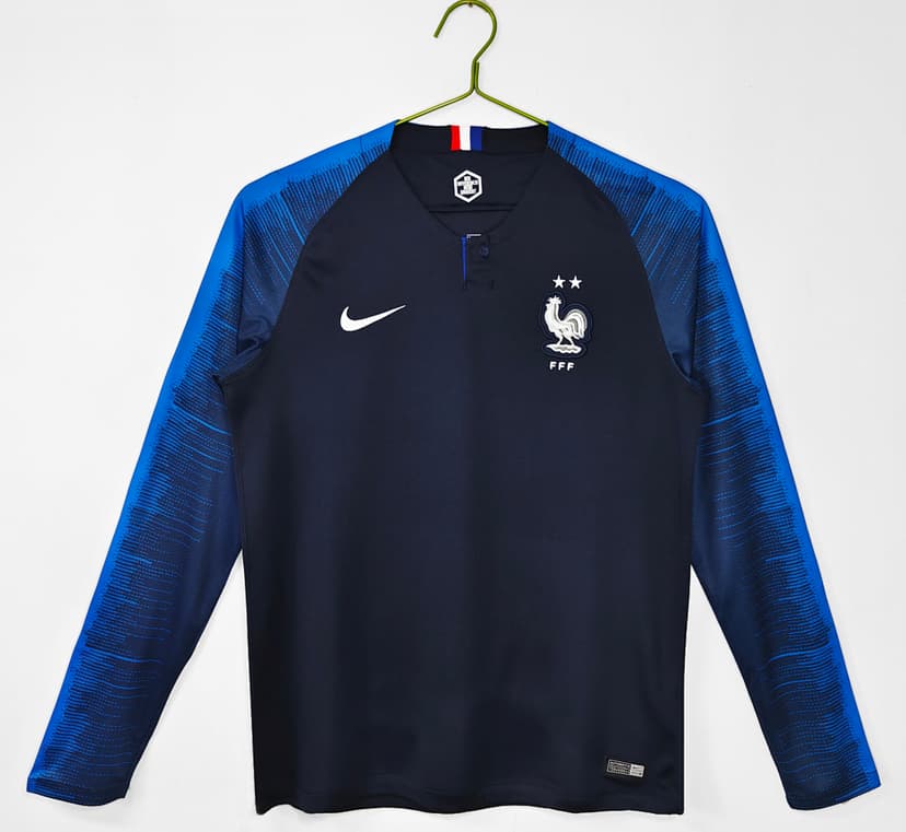 France Retro Shirt 2018 Home Long Sleeve — photo 1