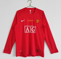 Manchester United Retro Shirt 2007/08 Home Long Sleeve — photo 1
