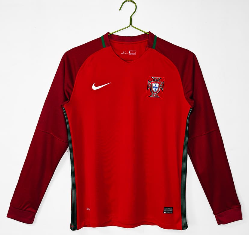 Portugal Retro Shirt 2016 Home Long Sleeve — photo 1