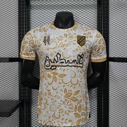 Palestine White-Gold Retro Jersey — photo 1