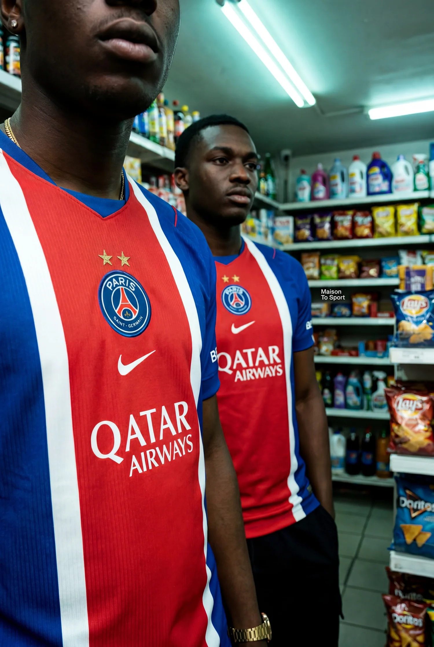 Friends wearing football jerseys — WorldKitCo