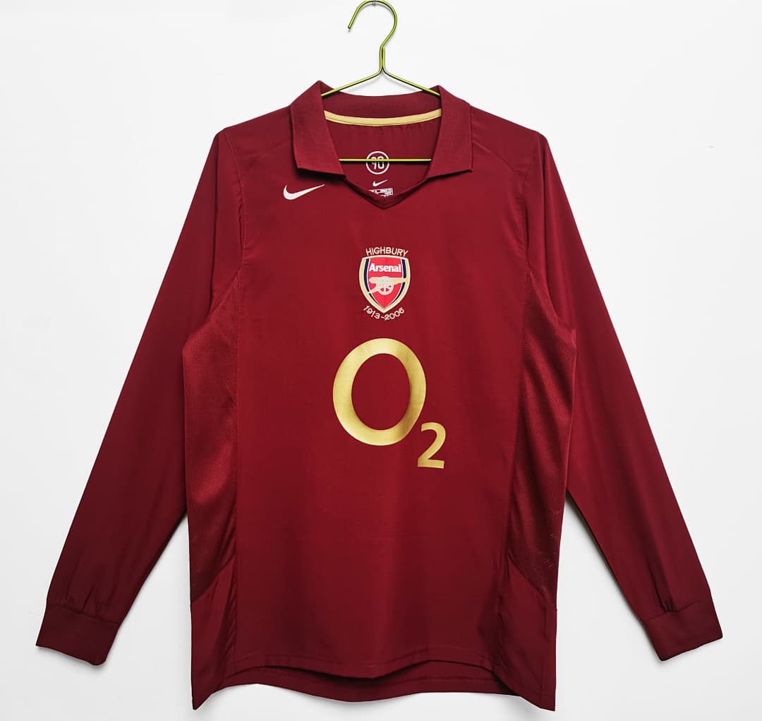 Arsenal Retro Shirt 2005/06 Home Long Sleeve — photo 1