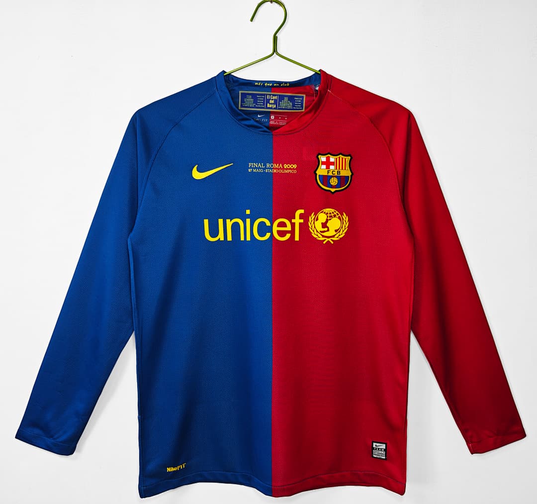 Barcelona Retro Shirt 2008/09 Home Long Sleeve — photo 1