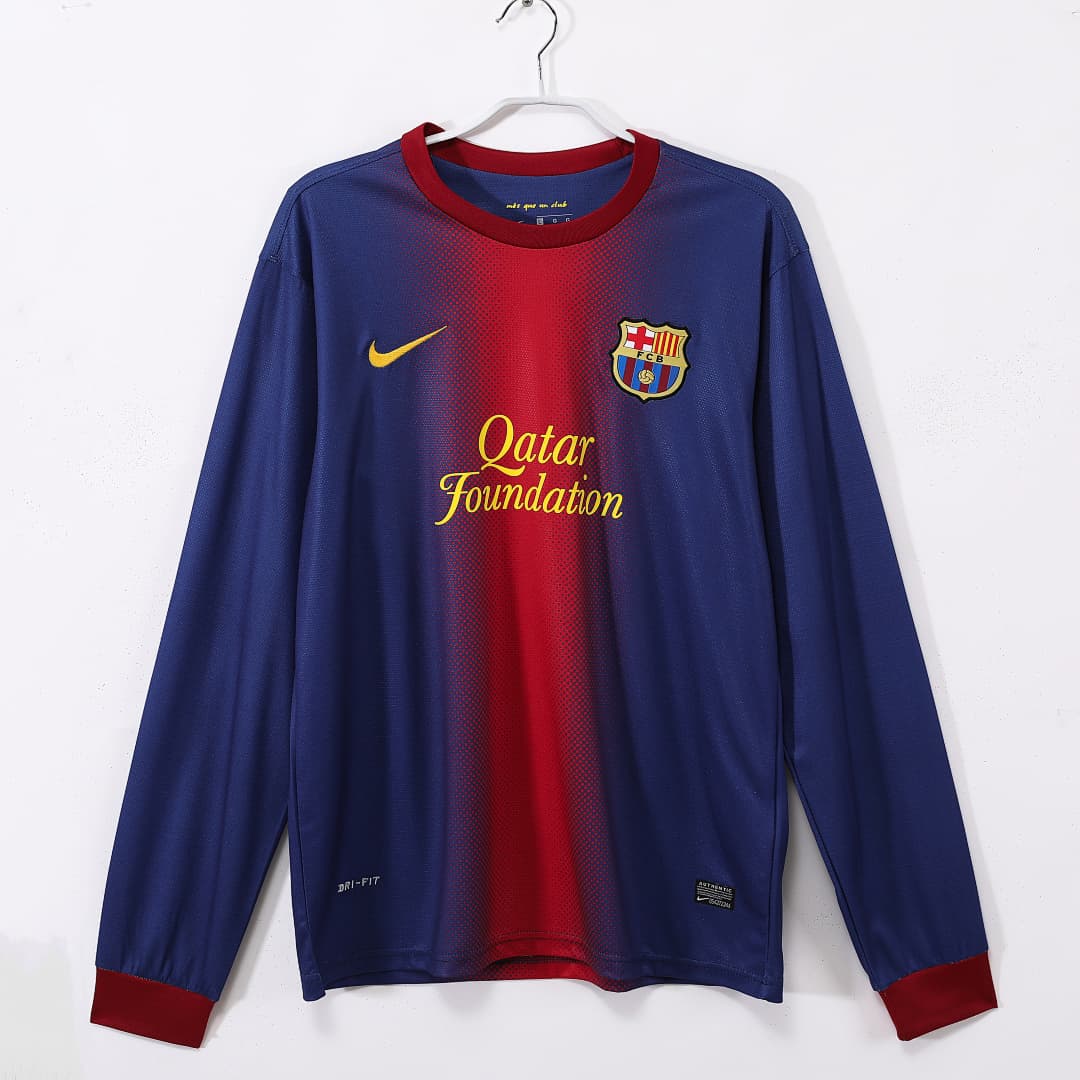 Barcelona Retro Shirt 2012/13 Home Long Sleeve — photo 1