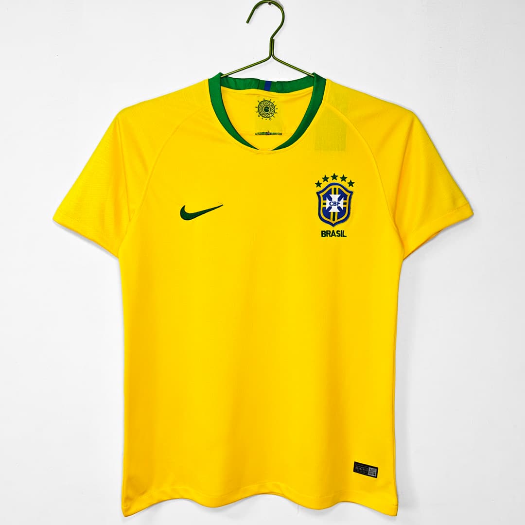 Brazil Retro Shirt 2018 Home — photo 1