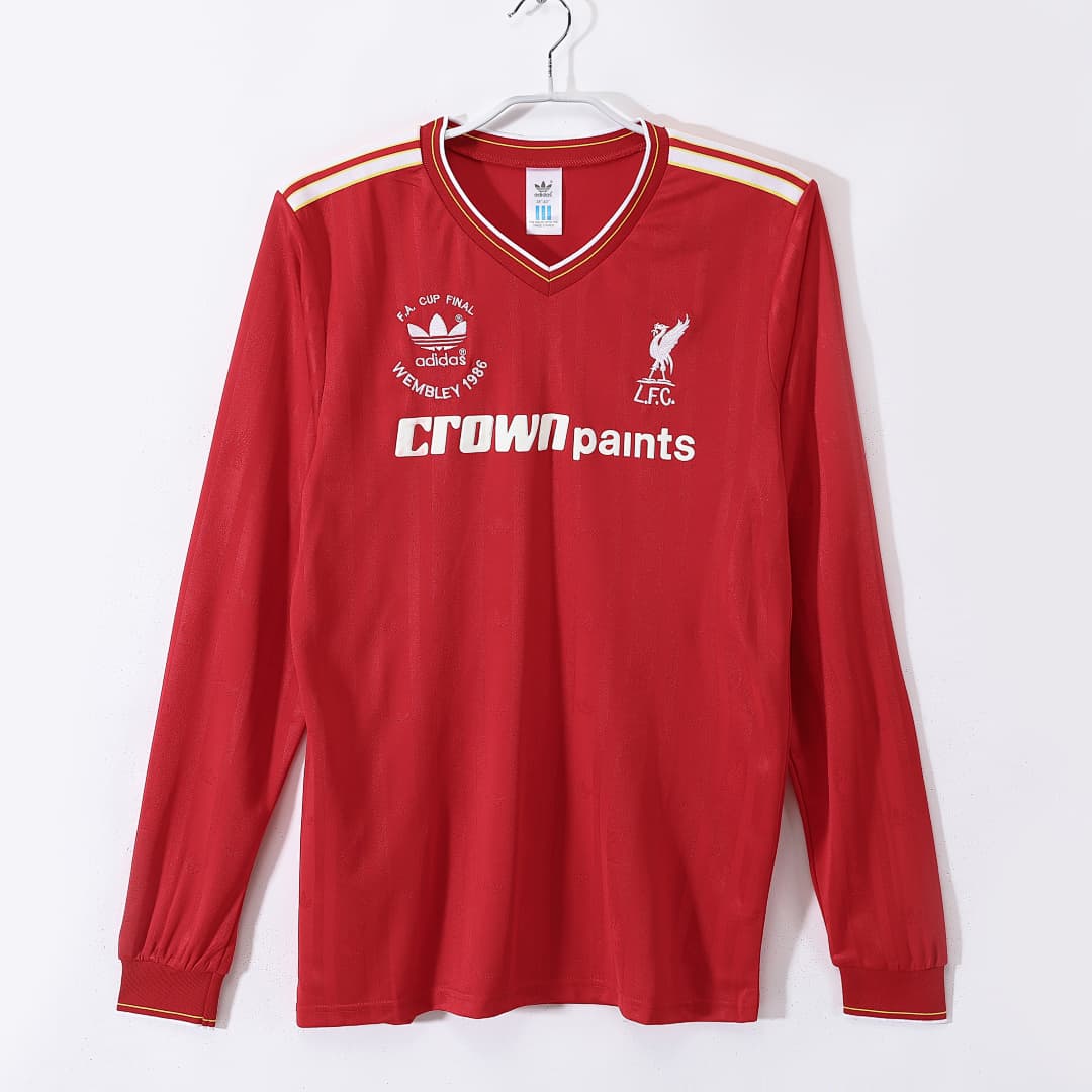 Liverpool Retro Shirt 1986/87 Home Long Sleeve — photo 1