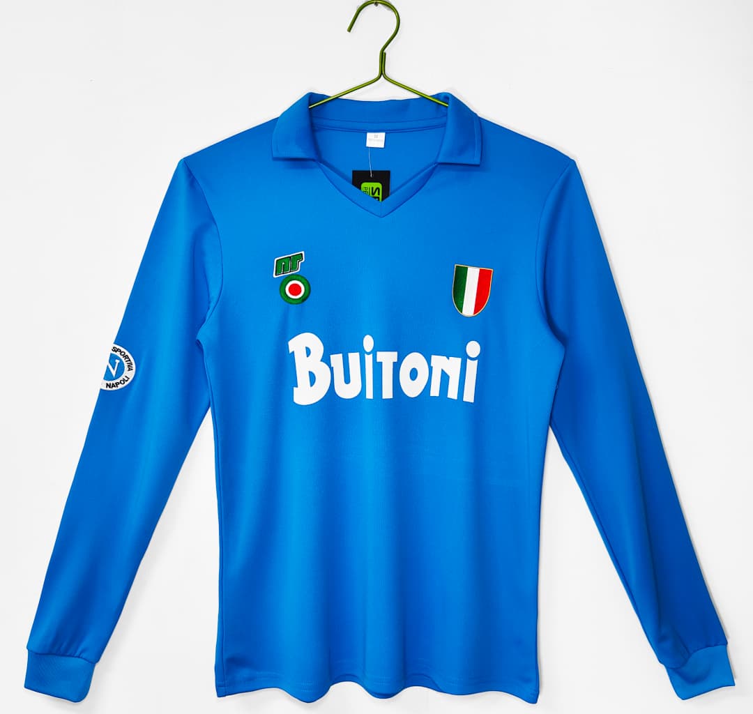 Napoli Retro Shirt 1987/88 Home Long Sleeve — photo 1