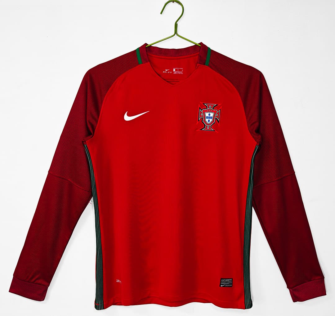 Portugal Retro Shirt 2016 Home Long Sleeve — photo 1