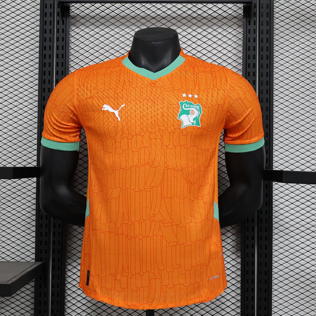 Ivory Coast Orange Retro Jersey — photo 1