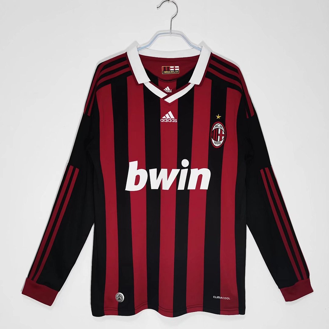 AC Milan Retro Shirt 2009/10 Home Long Sleeve — photo 1