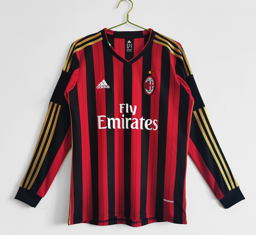 AC Milan Retro Shirt 2013/14 Long Sleeve — photo 1
