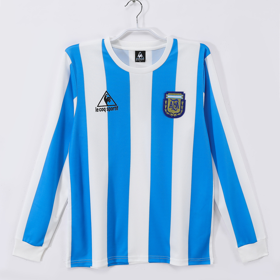 Argentina Retro Shirt 1986 Home Long Sleeve — photo 1