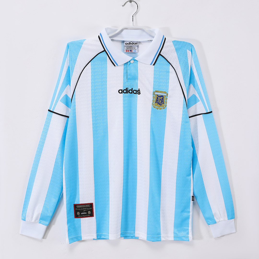 Argentina Retro Shirt 1996/97 Home Long Sleeve — photo 1