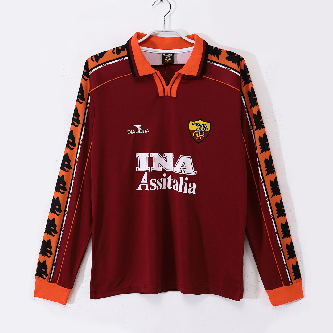 AS Roma Retro Shirt 1998/99 Long Sleeve — photo 1