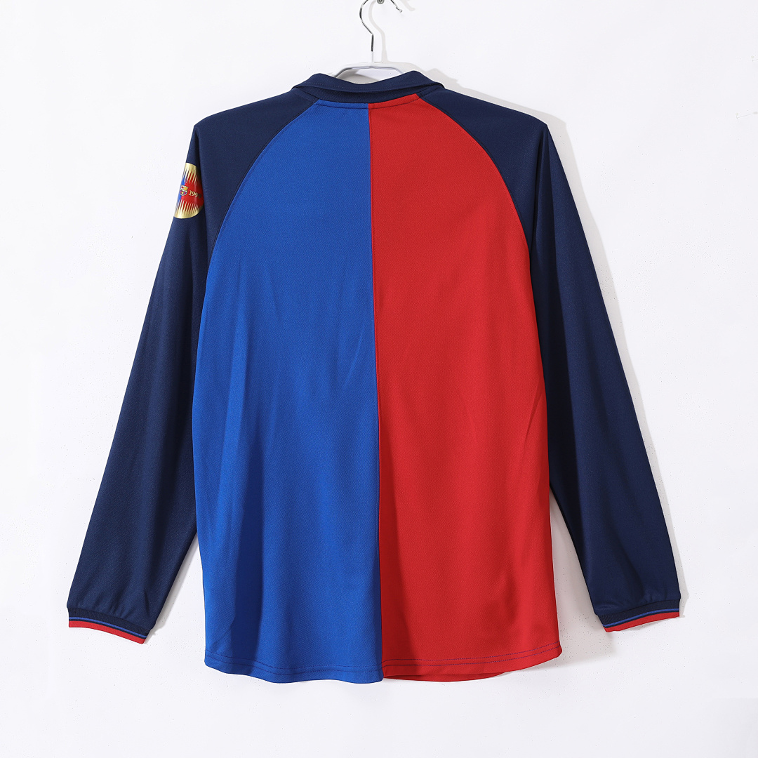 Barcelona Retro Shirt 1999/00 Home Long Sleeve — photo 3