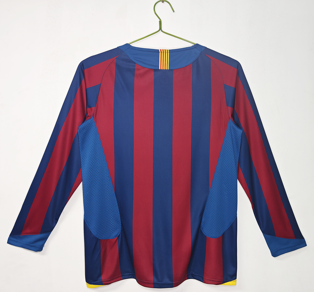 Barcelona Retro Shirt 2005/06 Home Long Sleeve — photo 2