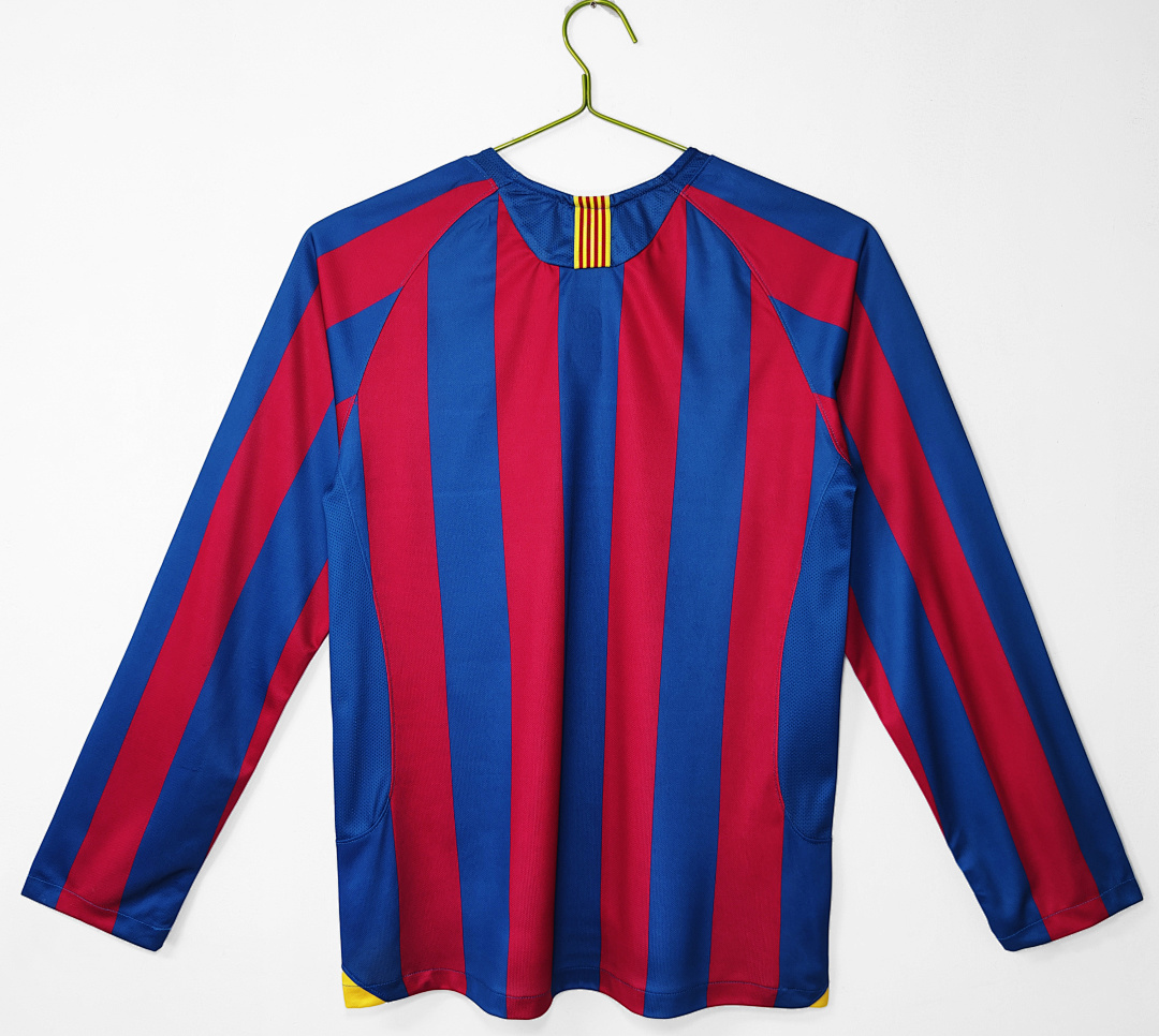 Barcelona Retro Shirt 2005/06 Home Long Sleeve — photo 2