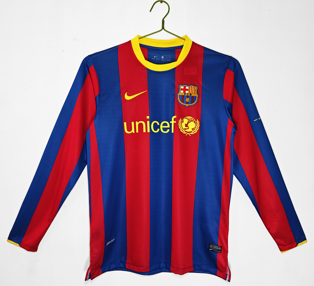 Barcelona Retro Shirt 2010/11 Home Long Sleeve — photo 1