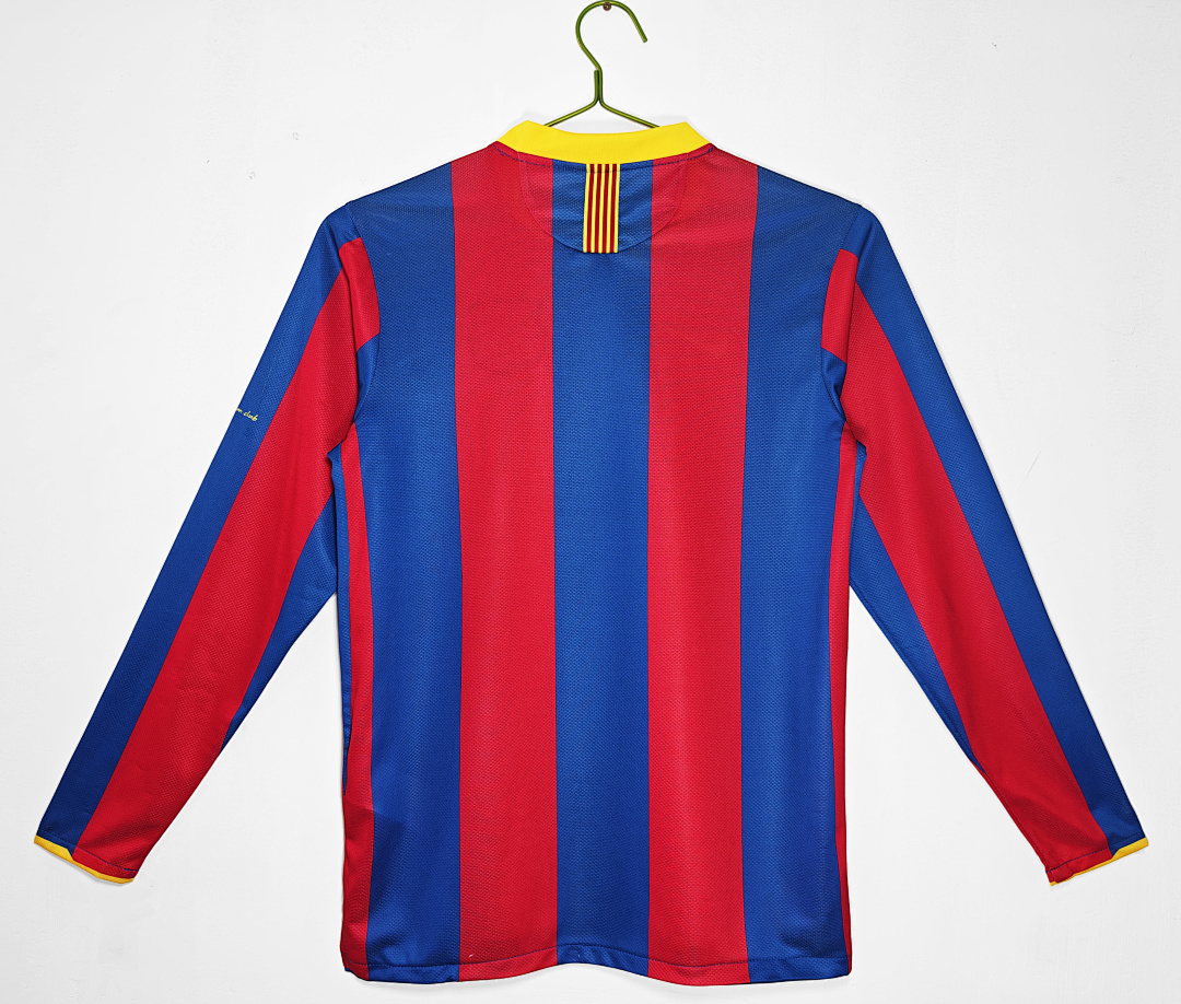 Barcelona Retro Shirt 2010/11 Home Long Sleeve — photo 3