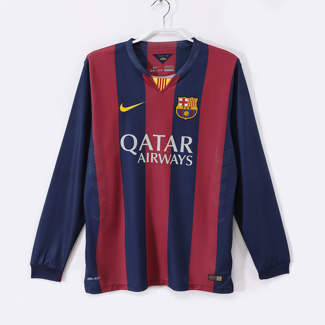 Barcelona Retro Shirt 2014/15 Home Long Sleeve — photo 1