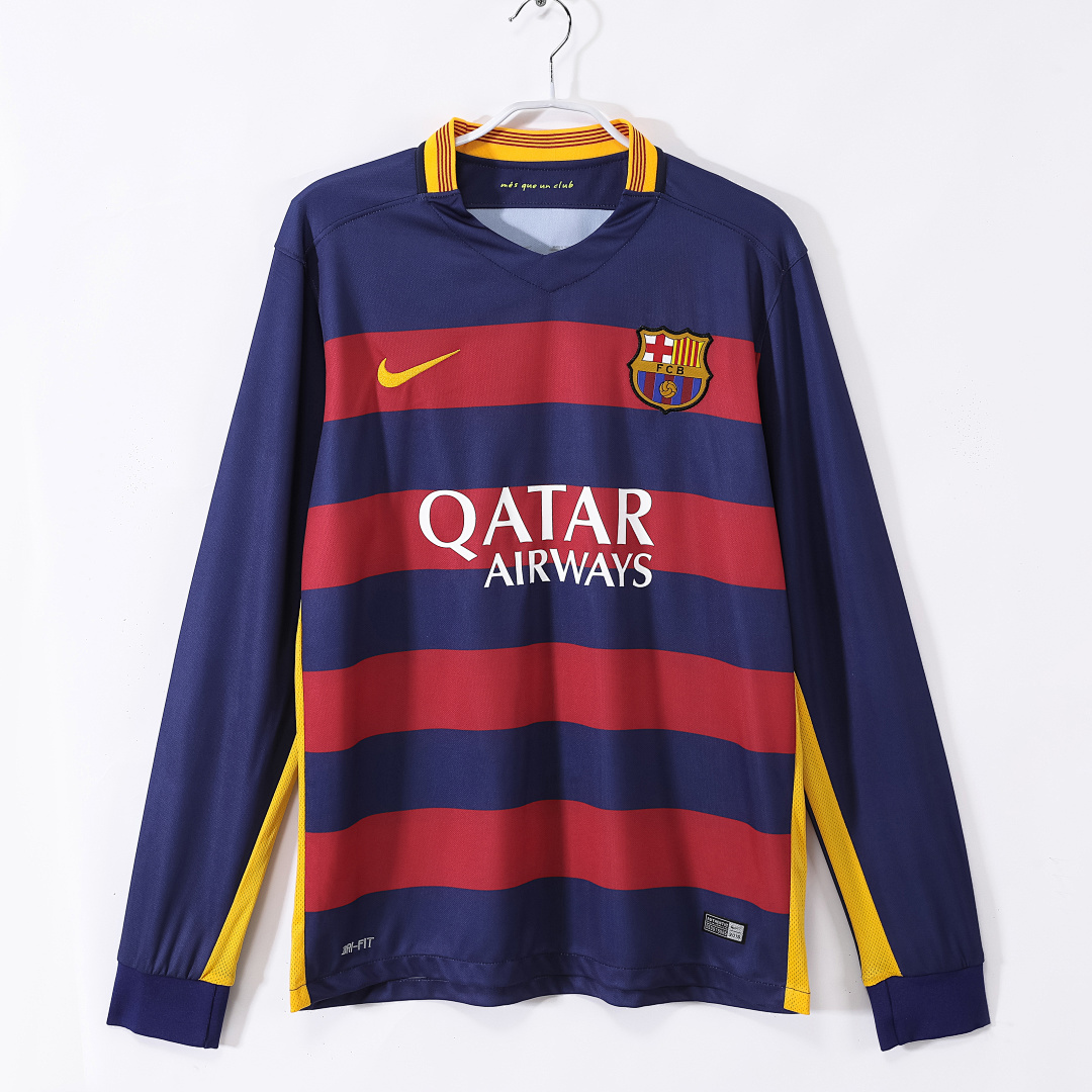 Barcelona Retro Shirt 2015/16 Home Long Sleeve — photo 1