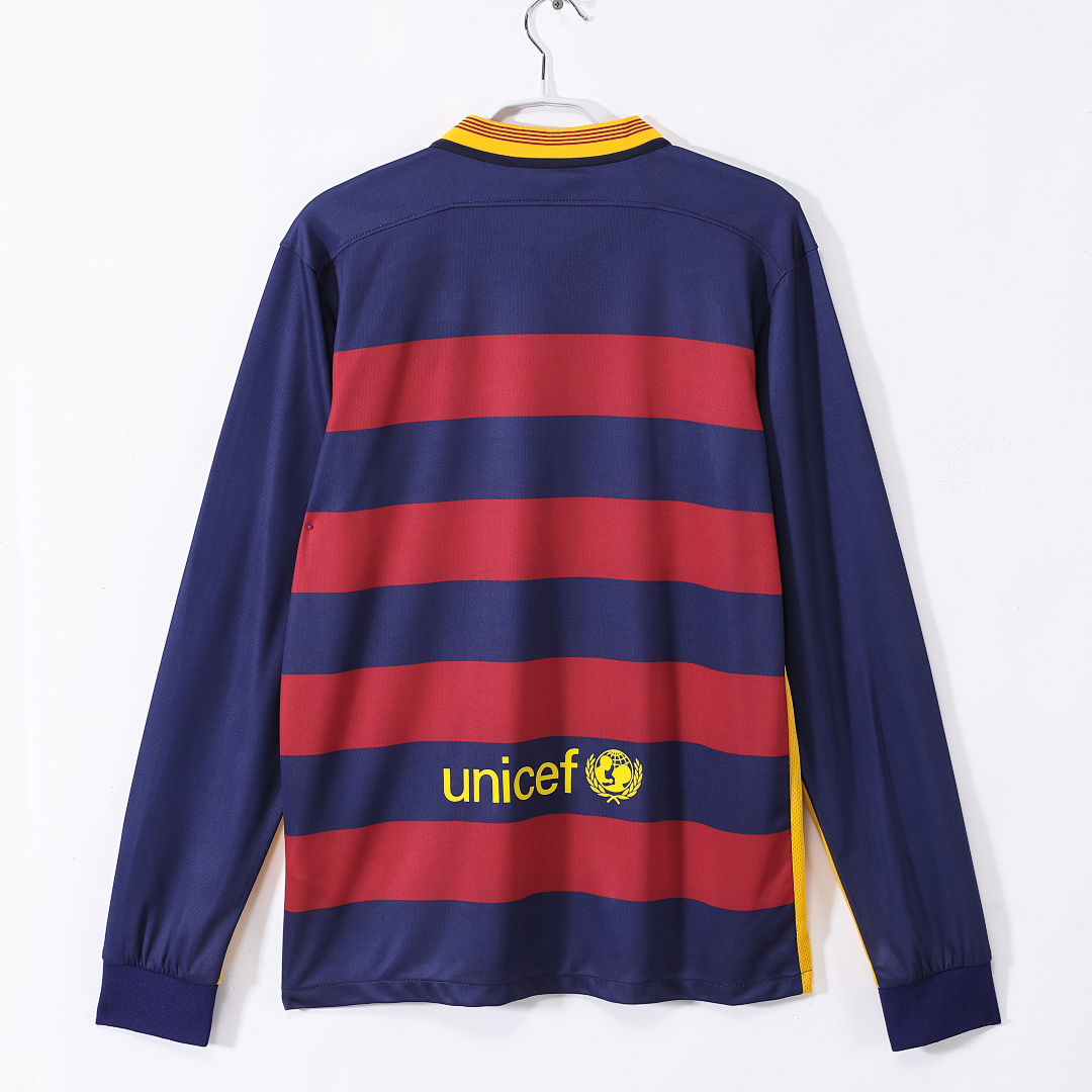 Barcelona Retro Shirt 2015/16 Home Long Sleeve — photo 4