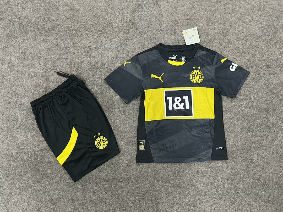 Borussia Dortmund Away Kit for Kids 2024/25 — photo 1