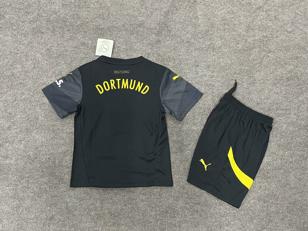 Borussia Dortmund Away Kit for Kids 2024/25 — photo 2