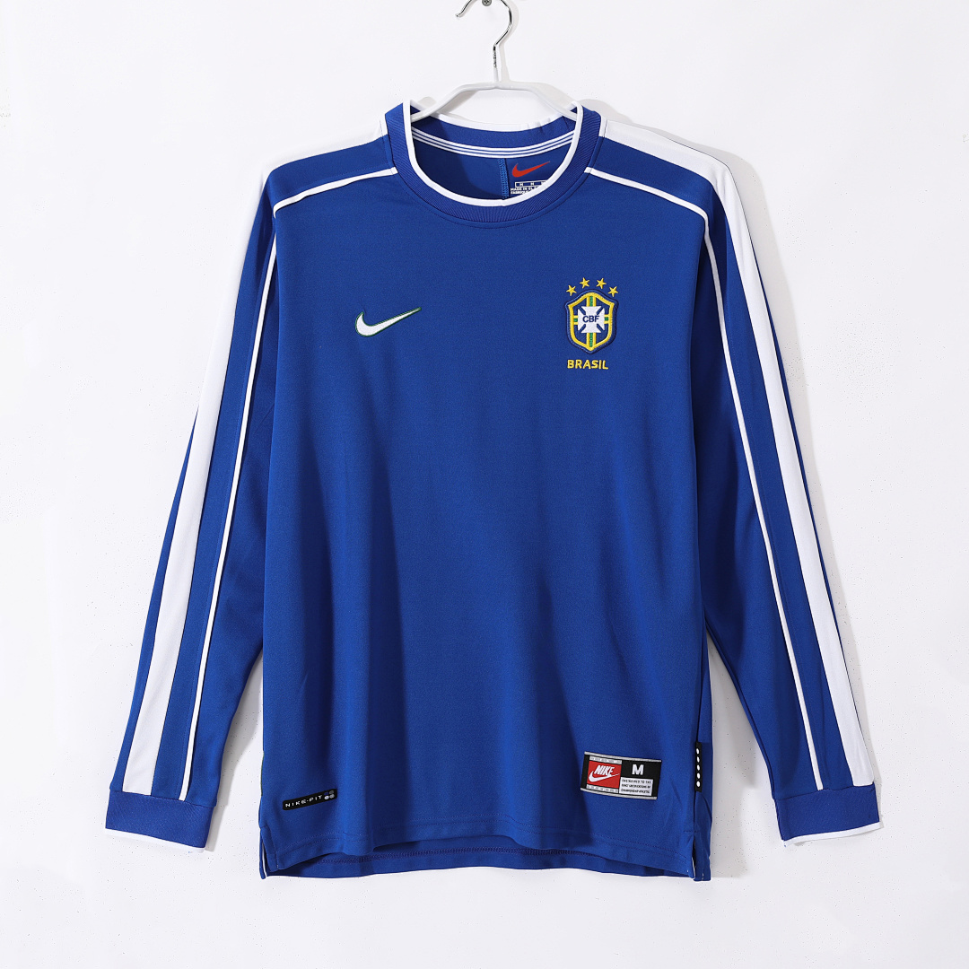 Brazil Retro Shirt 1998 Away Long Sleeve — photo 1