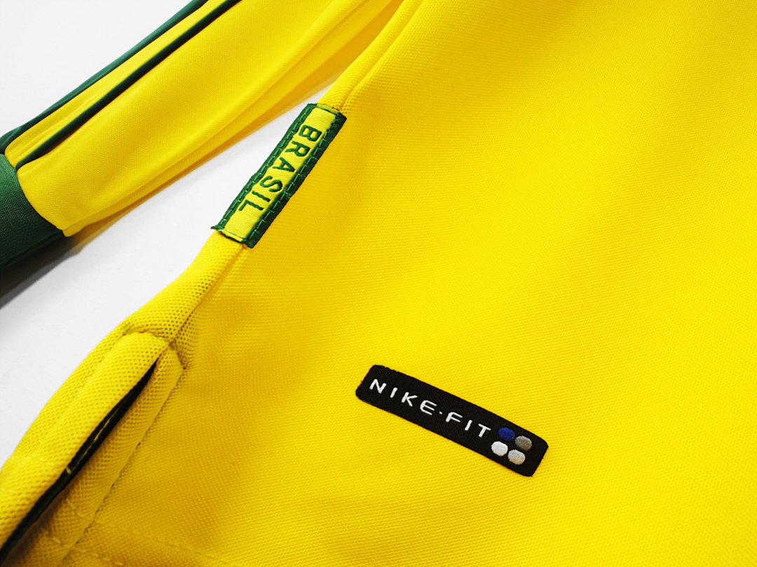 Brazil Retro Shirt 1998 Home Long Sleeve — photo 3
