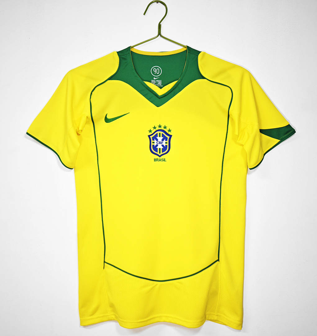 Brazil Retro Shirt 2004 Home — photo 1