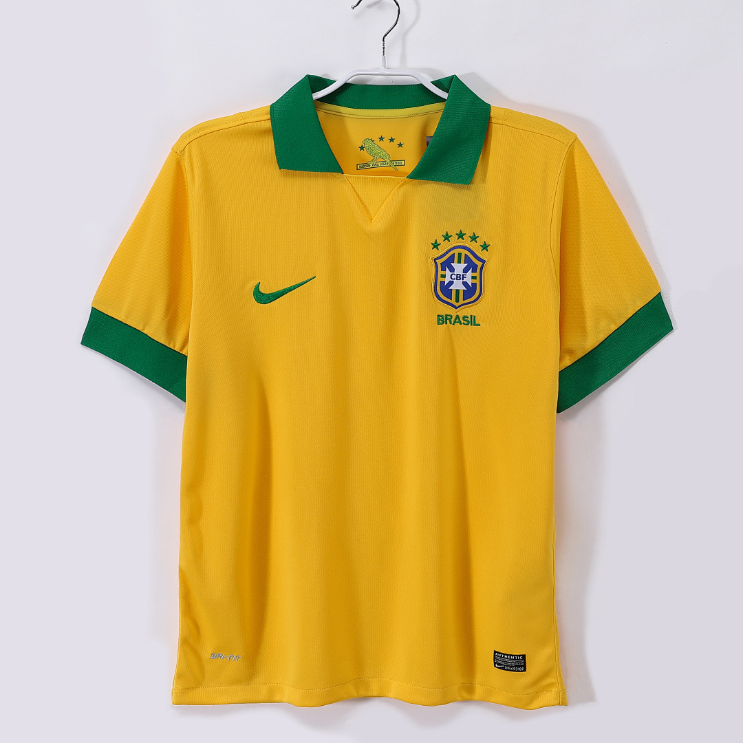 Brazil Retro Shirt 2013 Home — photo 1
