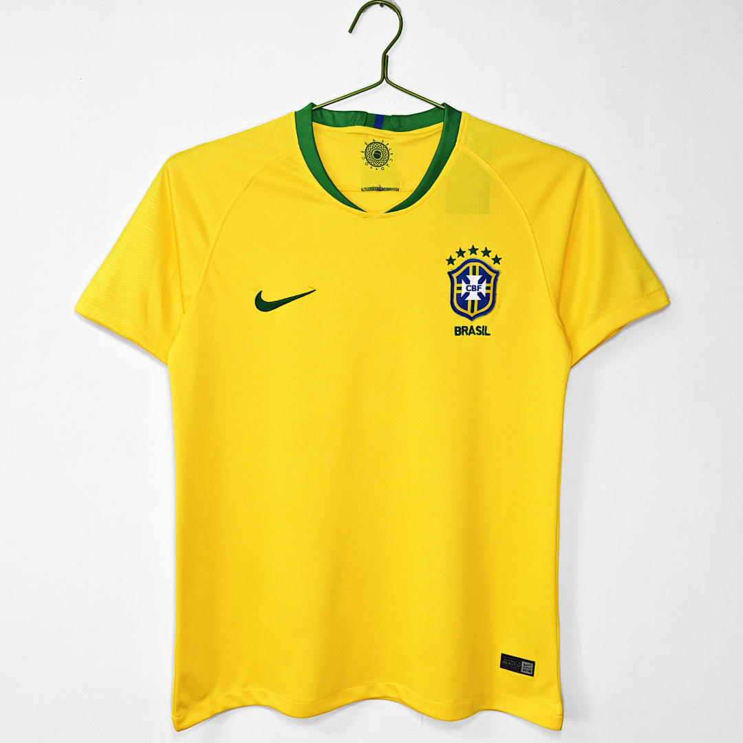 Brazil Retro Shirt 2018 Home — photo 1