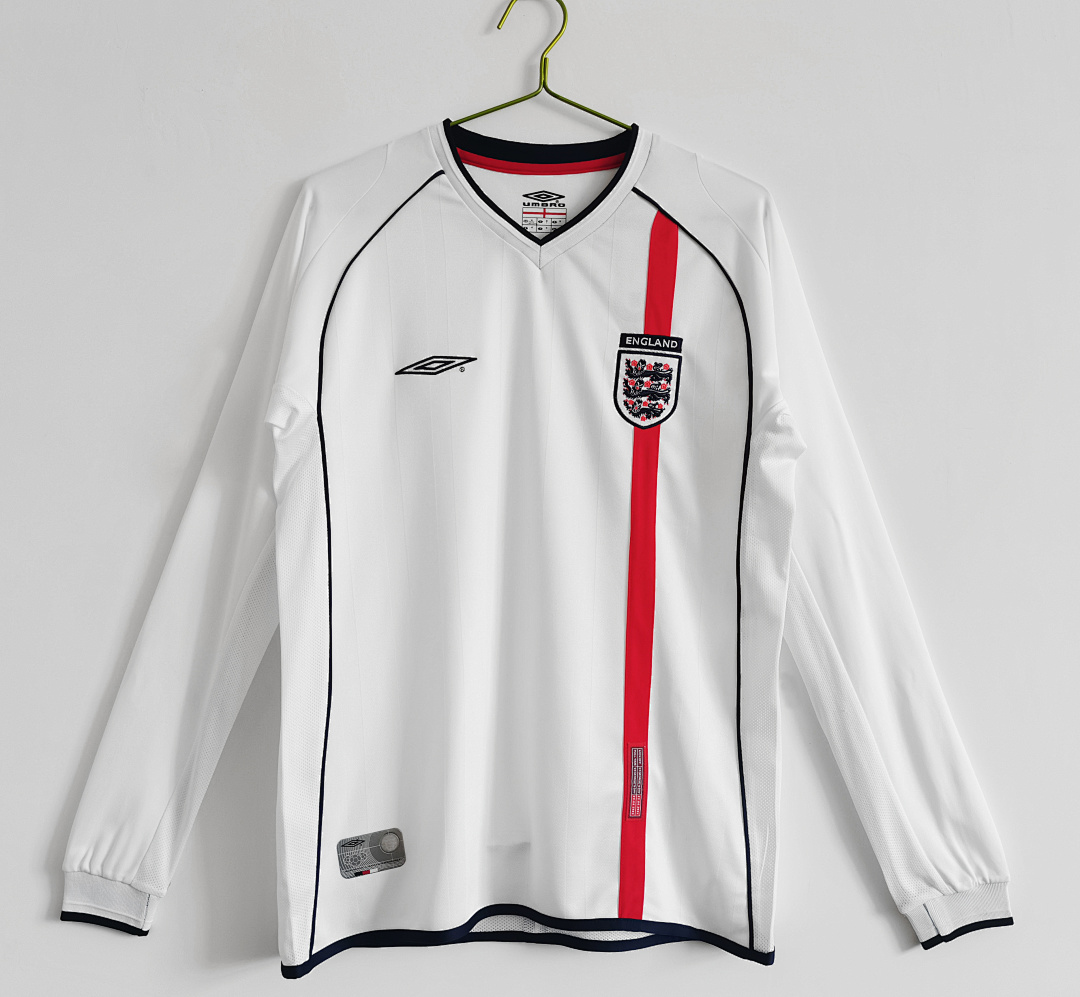 England Retro Shirt 2002 Home Long Sleeve — photo 1