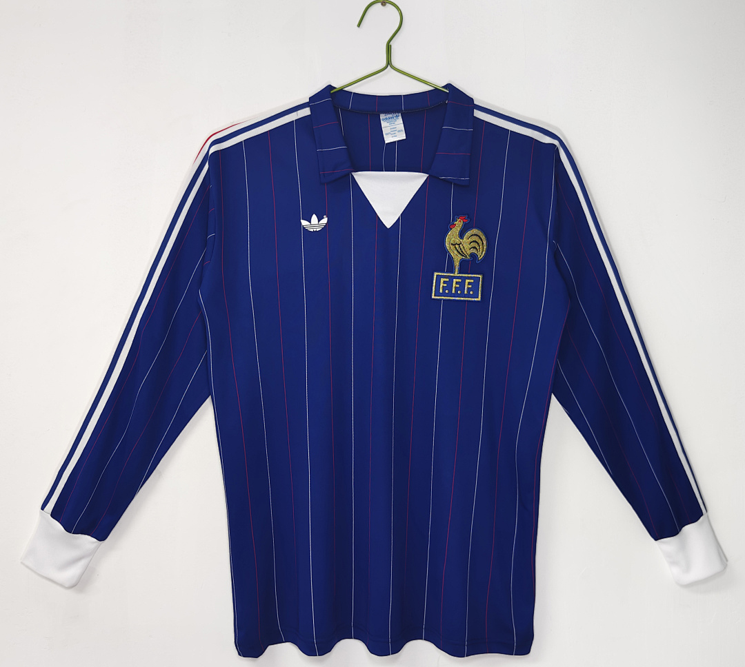 France Retro Shirt 1980/82 Home Long Sleeve — photo 1