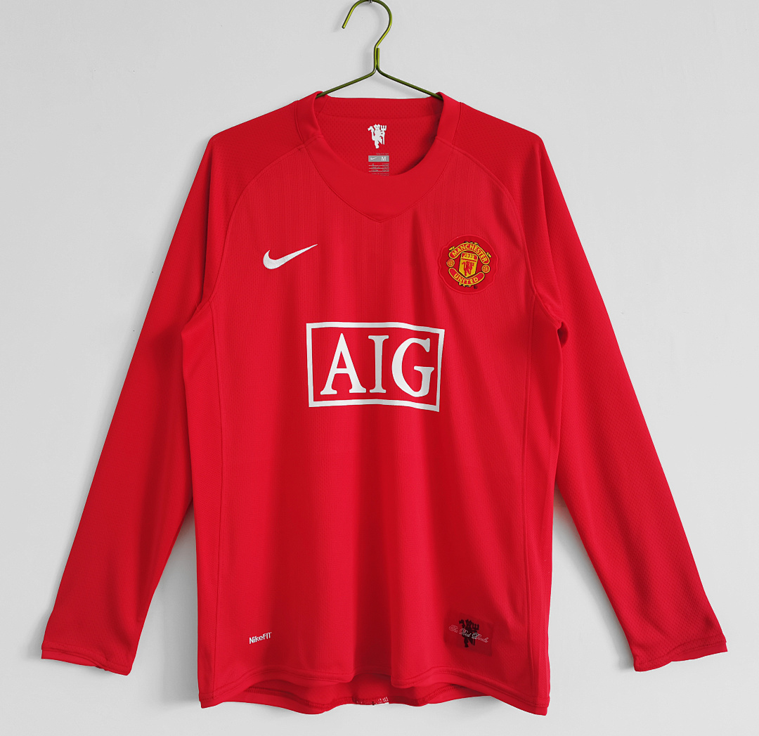 Manchester United Retro Shirt 2007/08 Home Long Sleeve — photo 1