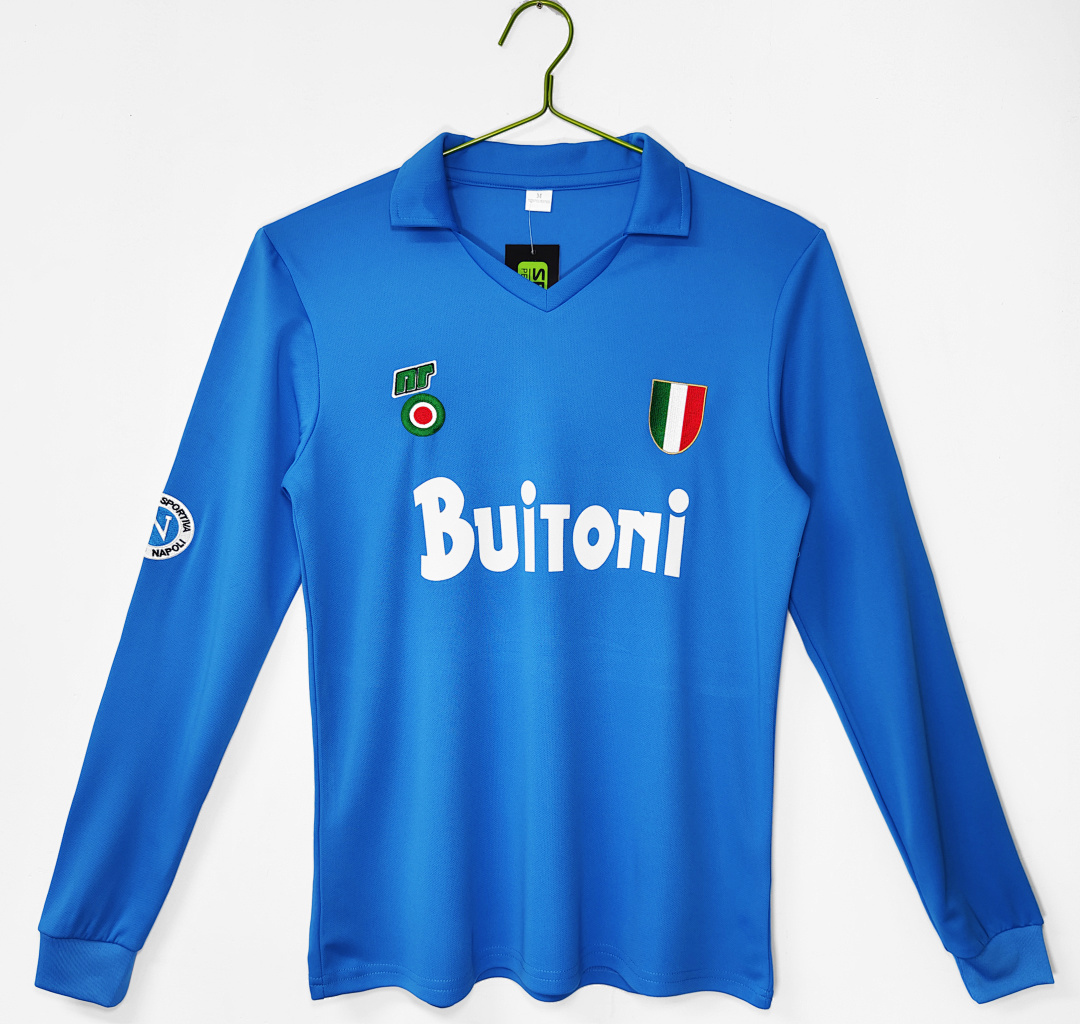Napoli Retro Shirt 1987/88 Home Long Sleeve — photo 1