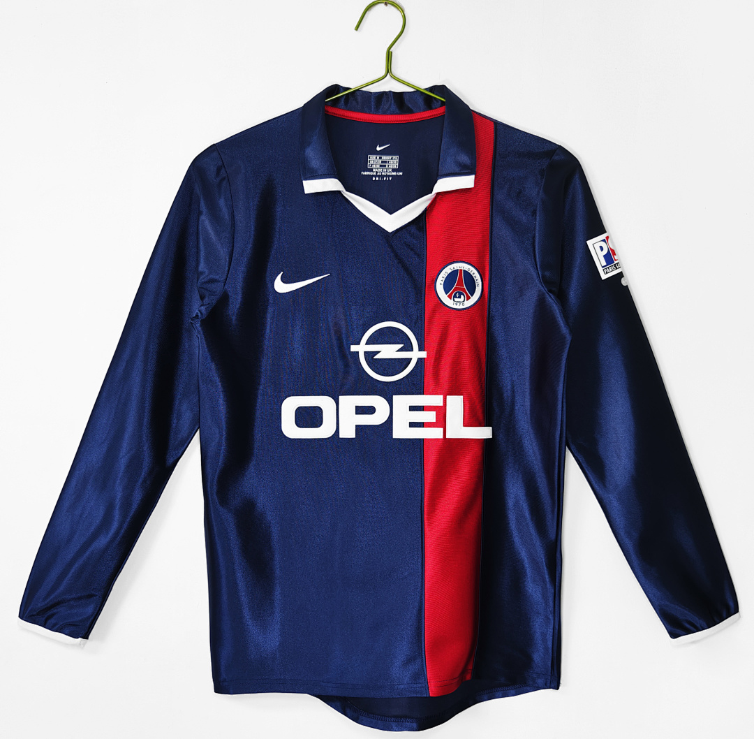 Paris Saint-Germain Retro Shirt 2001/02 Home Long Sleeve — photo 1