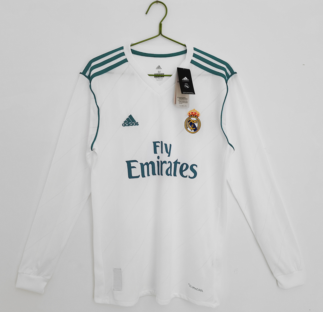 Real Madrid Retro Shirt 2017/18 Home Long Sleeve